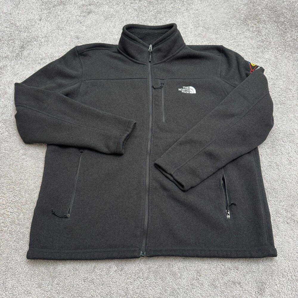 The North Face Google Strat Ops Full Zip Sweater Fleece Jacket Mens XL Black